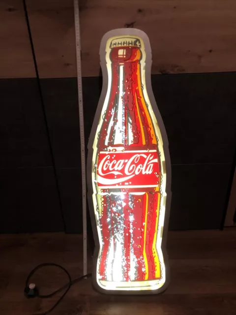 Leuchtreklame Coca-Cola, Einzelstück, Selten, Umgebaut LED