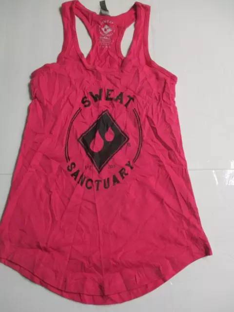 Womens sweat sanctuary pink tank top sz xs