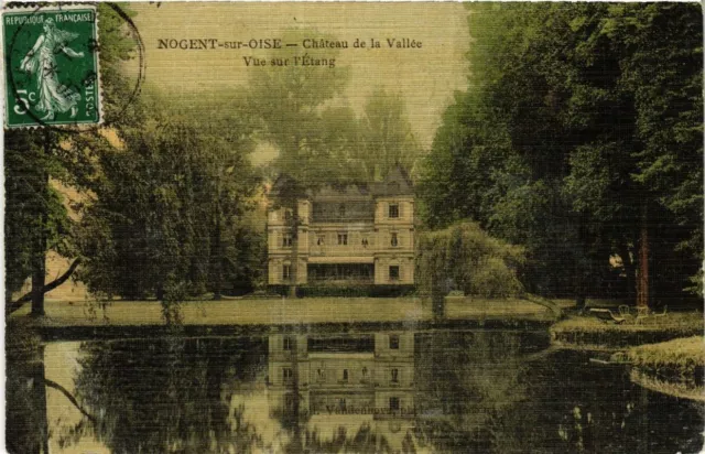 CPA NOGENT-sur-OISE Chateau de la Vallée Vue sur l'Etang (377316)