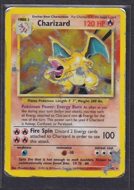 Charizard Base Set 4/102 Holo Pokemon Card