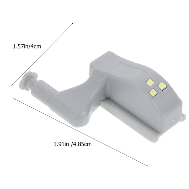 20 PCS HINGE LED Light for Doors Wardrobe Night Lights Drawer £