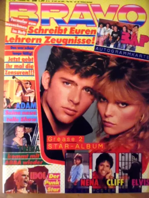 BRAVO 45 - 1982 Grease BAP Falco Nena Mike Oldfield Adam Cliff Billy Idol Frida
