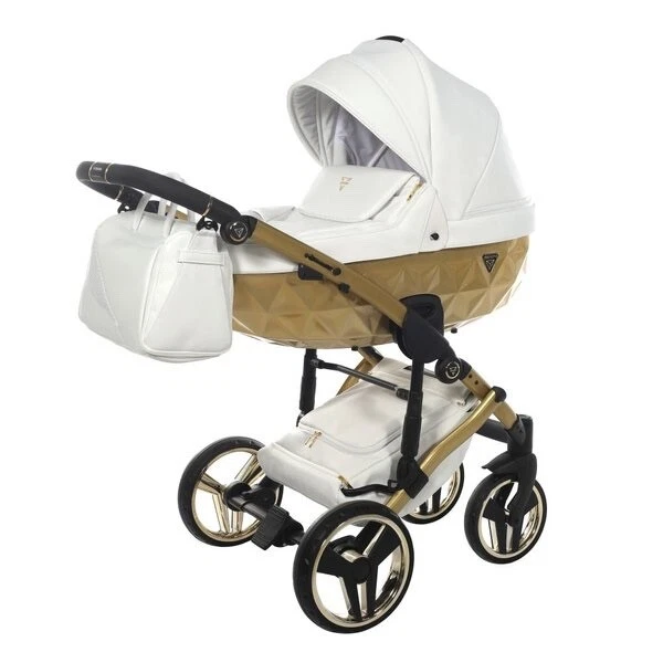 Kinderwagen Junama Mirror Satin Gold + Buggy Set 2 in 1 Np 1000€