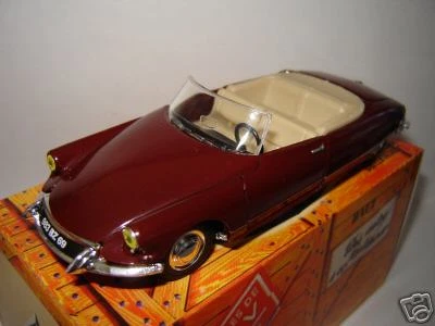 Norev Citroën DS 19 Cabriolet 1963 - Rouge - Miniature 1/43 - Très Bon état Avec Boîte