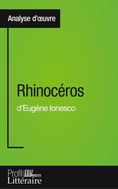 Rhinocéros d'Eugène Ionesco (Analyse approfondie) | Niels Thorez | Taschenbuch