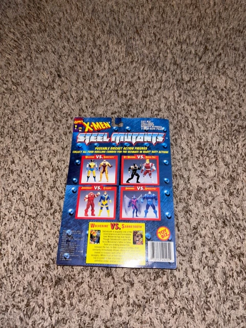 Vintage Toybiz 1994 Marvel X-Men Steel Mutants Wolverine VS Sabretooth New 2