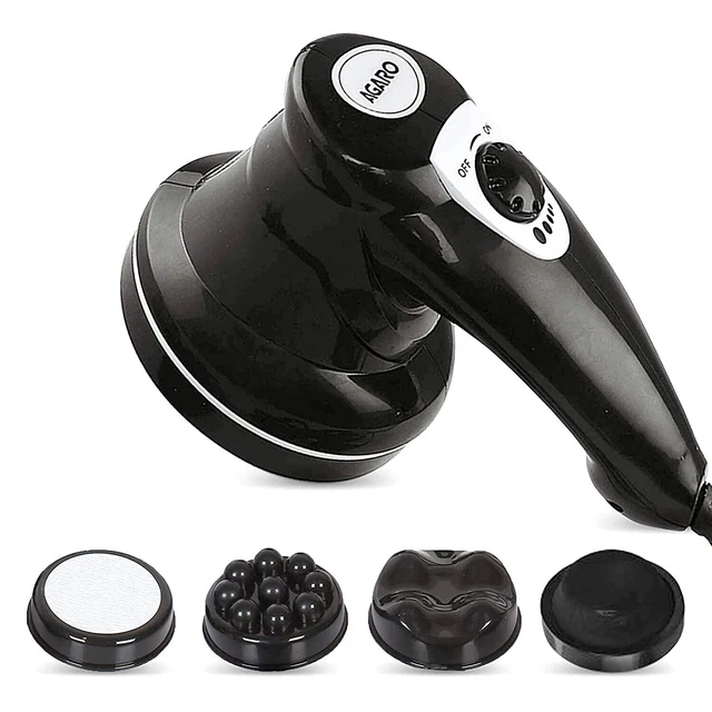 Atom Electric Handheld Ganzkörpermassagegerät mit 3 Massageköpfen mit...