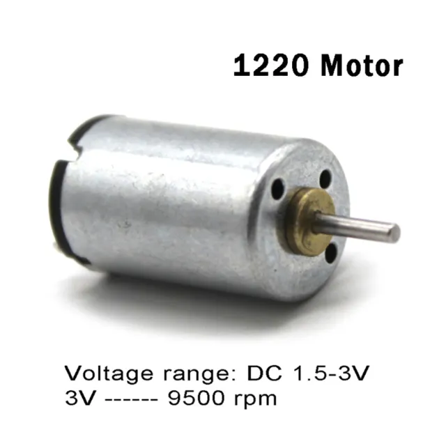Miniature 1220 Motor Mini Small Electronic DC Motor 3V 9500 rpm Models Robots