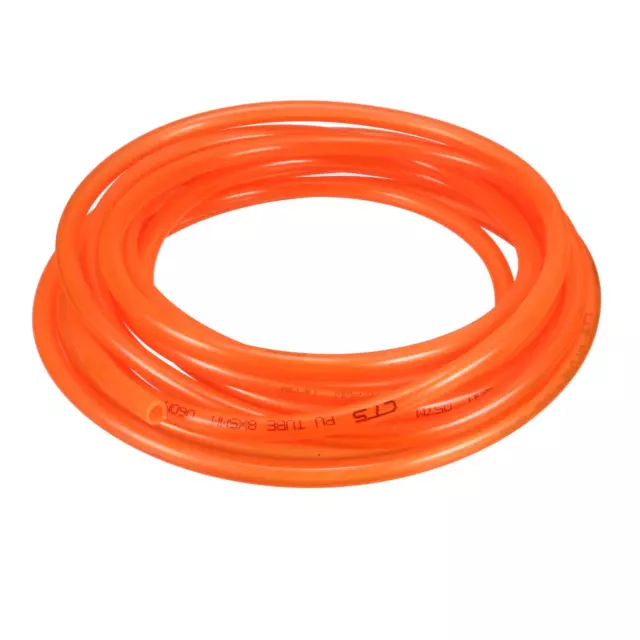 8mm(OD) x 5mm(ID) PU Tubo De Aire Tubo Manguera 5 Metros Claro Naranja 5M