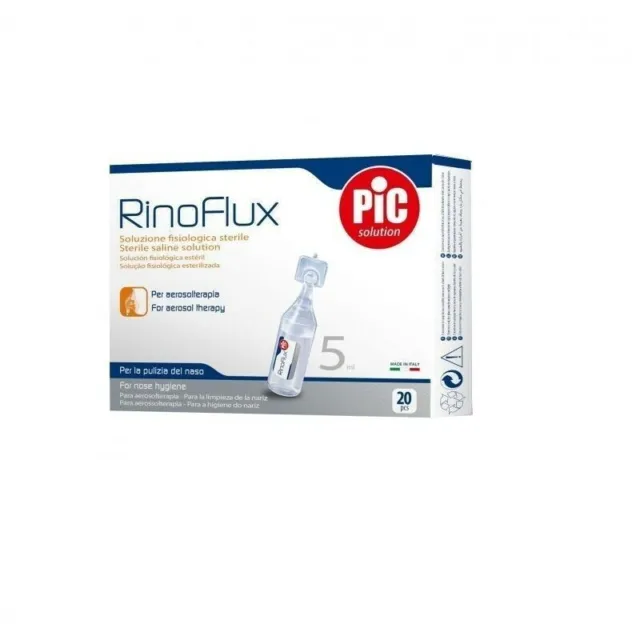 PIKDARE Rinoflux - physiological solution 20 Vials of 5 ml