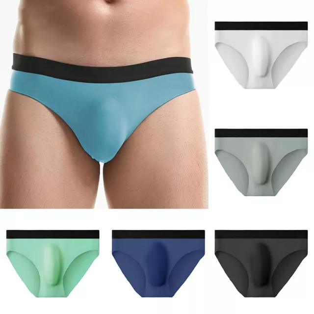 MEN BRIEFS ICE Silk Underwear Seamless Underpants UltraThin Sexy Undies  Panties☀ $5.23 - PicClick AU