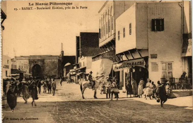 CPA AK RABAT - Boulevard El Alou near the Porte MOROC (669197)