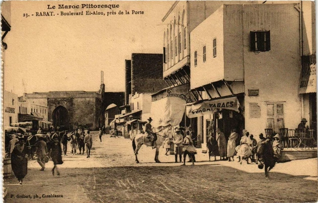 CPA AK RABAT - Boulevard El Alou near the Porte MOROC (669197)