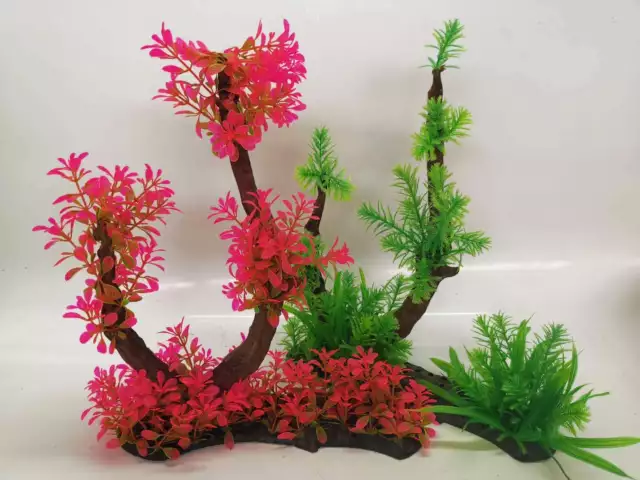 Aquarium fish tank ornament, Artificial driftwood plants Aquascape terrarium