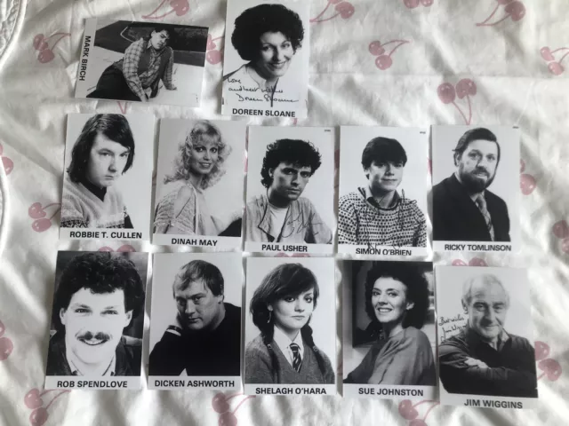 Brookside - Copies Of 1982 Cast Cards  X 12 - - Replica - Original Cast