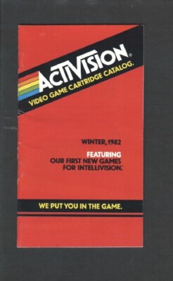 International edition Activision Atari Video Game Catalog 1982 very rare 