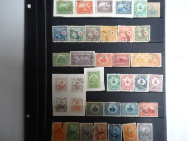 437-Timbre  Poste  Haiti  Lot De   De 140 Timbres  Obliteres Toute  Epoque