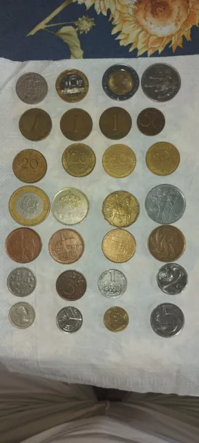 28 Münzen Geld Währung Münze Alt Konvolut Sammler Hobby  EUROPA DIV LÄNDER