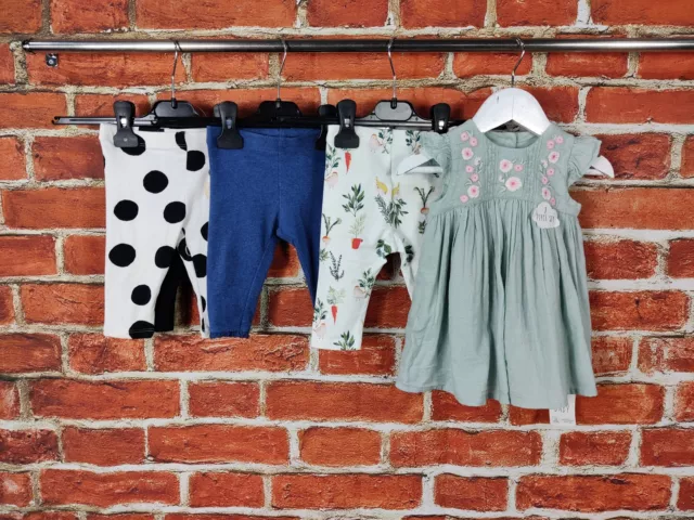 Baby Girls Bundle Age 3-6 Months M&S Next George Leggings Dress Floral  68Cm