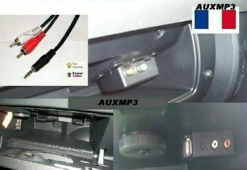 Câble RCA Pour Citroën Peugeot Renault - Longueur 1.5m - Noir - Neuf Sous Emballage