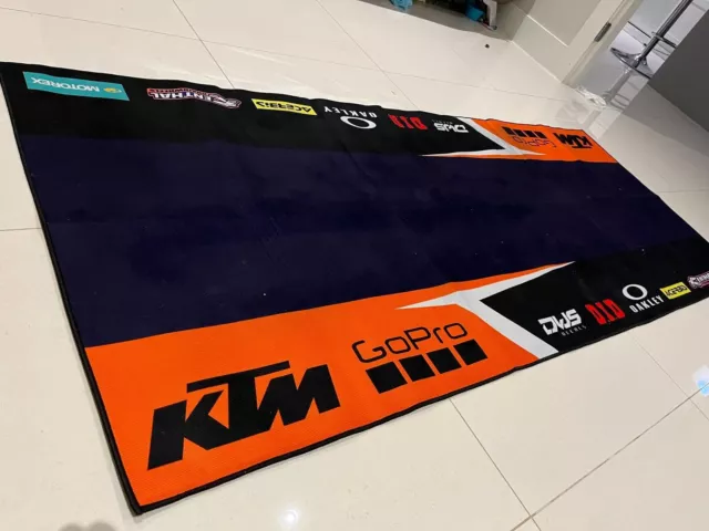 Tapis Garage Environnemental KTM MX Motocross Supercross 60X200cm Atelier