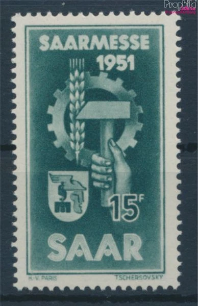 Briefmarken Saarland 1951 Mi 306 postfrisch (10214588