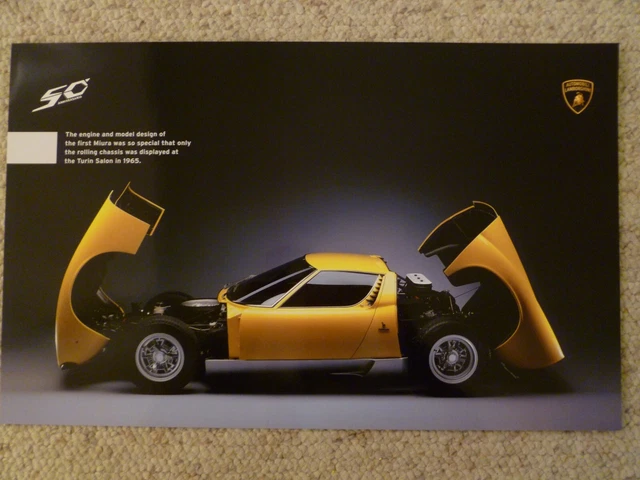 1965 Lamborghini Miura P400 Coupe Picture, Print, Poster - RARE!! Awesome L@@K