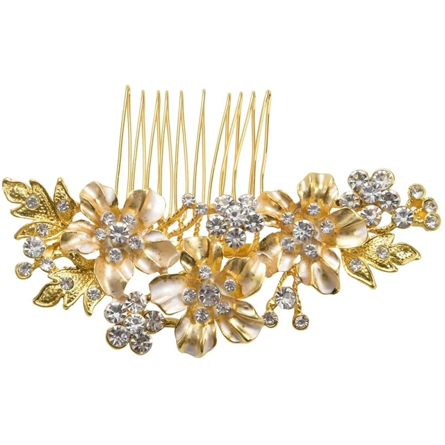 Wedding Bridal Hair Combs Vintage Imitation Crystal Hairpins Prom Jewelry GC2