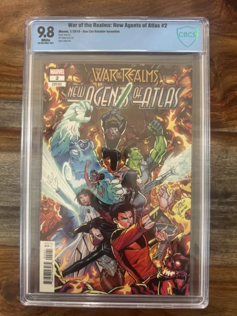 War of the Realms New Agents of Atlas #2 CBCS 9.8 Ron Lim 1st Swordmaster