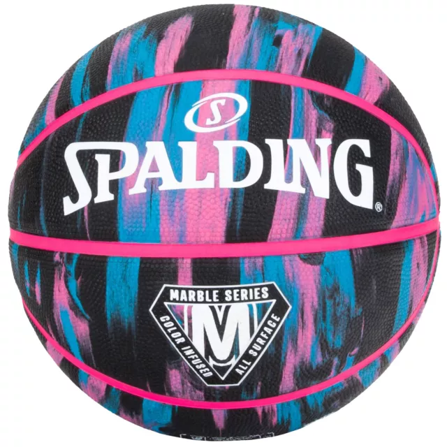 Spalding Marble Ball 84400Z, Unisexe, ballons de basket, Multicolore