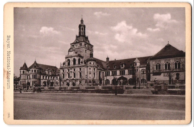 Fotografie Ferd. Finsterlin, München, Ansicht München, Partie am Bayer. Nationa