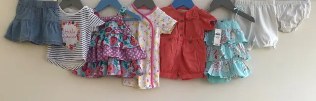 Baby Girls Bundle Of Clothing Age 0-3 Months M&S F&F George Gap TU M&Co