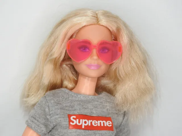 Barbie Doll Accessories Mix  Match #Sept135 Pink Oversized Heart Sunglasses