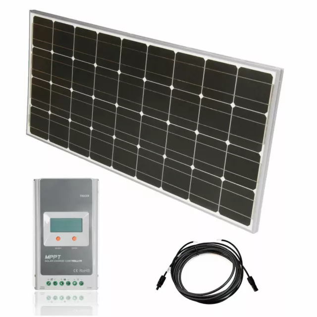 Juego solar 12 V sistema solar MPPT sistema de isla kit solar fotovoltaico autocaravana módulo solar 12V