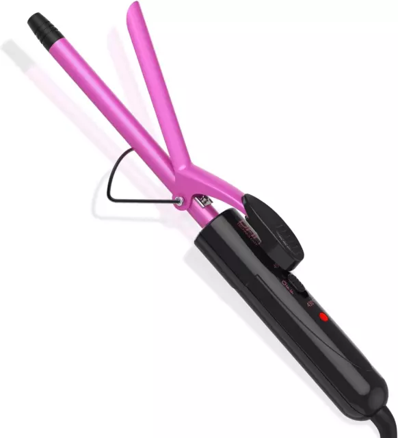 Small Barrel Curling Iron Wand Ceramic Barrel Curling Iron with Adjustable Te...