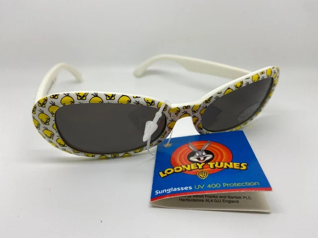 Occhiali da sole vintage per bambini Looney Tune - montatura bianca Tweety - Warner Bros