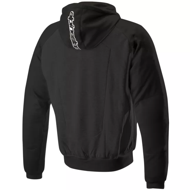 Alpinestars Chrome Sport Hoodie schwarz Motorradjacke Hoodie mit Protektoren 2