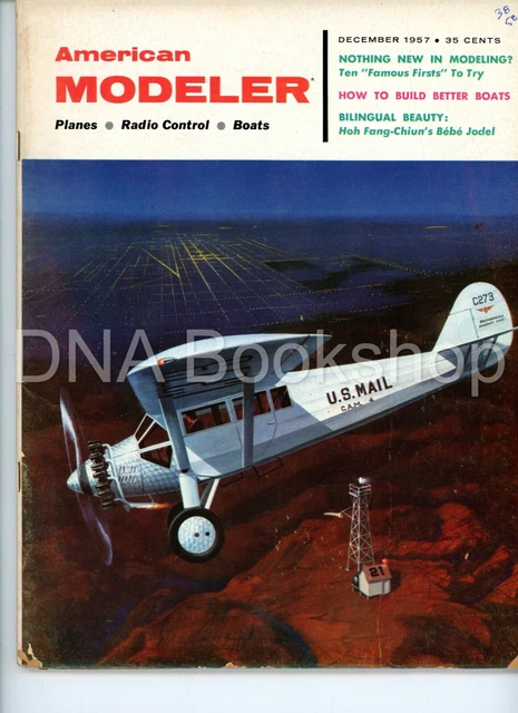 VTG MAGAZINE 1957 American Modeler US MAIL Planes Boats Radio Control £ ...