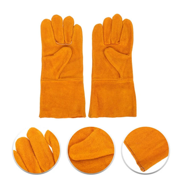 Gants De Travail En Vachette Avec Paume Jardinage Anti-épines Cadeau