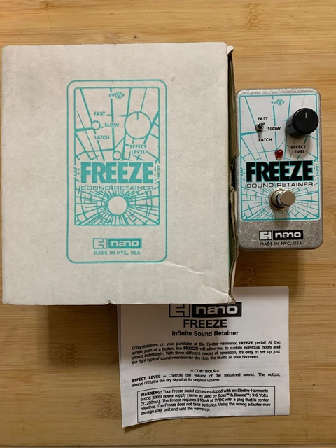 Electro-Harmonix Freeze Sound Retainer Guitar Effect Pedal Electro-Harmonix Freeze Sound Retainer Guitar Effect Pedal
