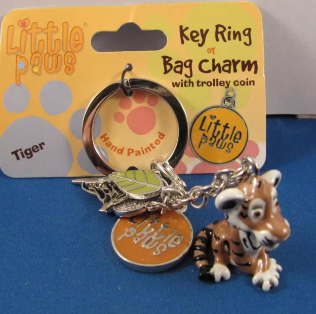 Fabulous Little Paws Key Ring / Bag Charms - This is the TIGER