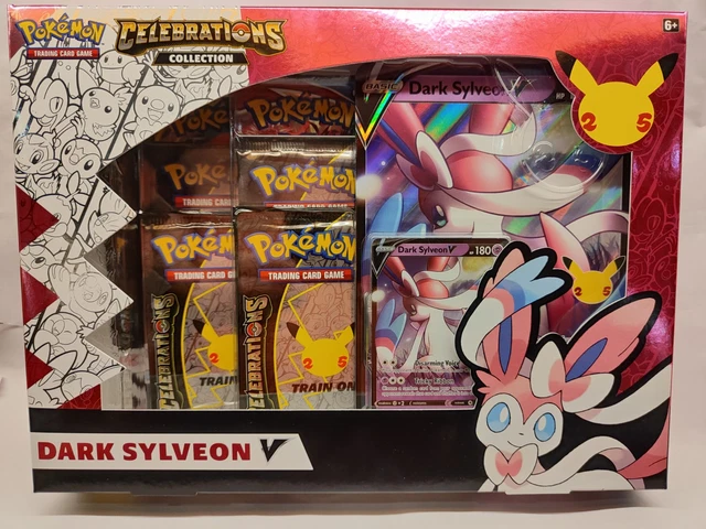 NEW POK MON Celebrations 25th Anniversary Dark Sylveon V Collection 