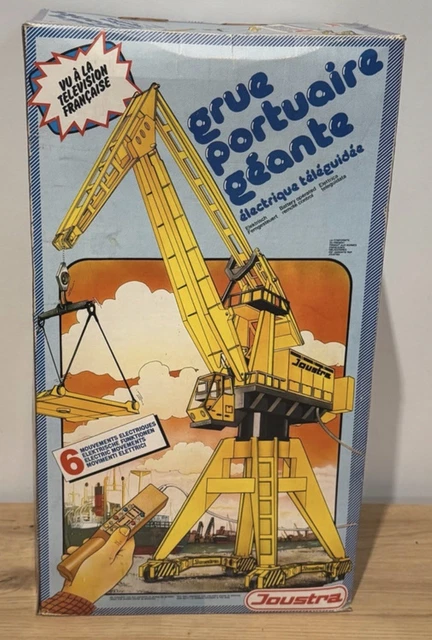 Grue Mécanique Joustra CEJI - Réf. 0916 - Tôle - Made In France - Jouet Vintage Années 60/70