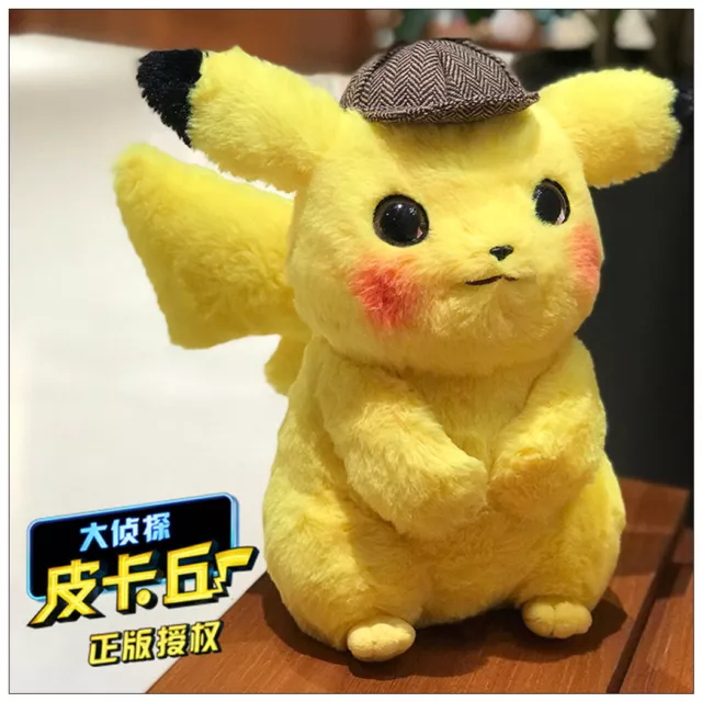 New Pokémon Detective Pikachu 11" Plush Doll Stuffed Toy Movie 2019 Gift 2