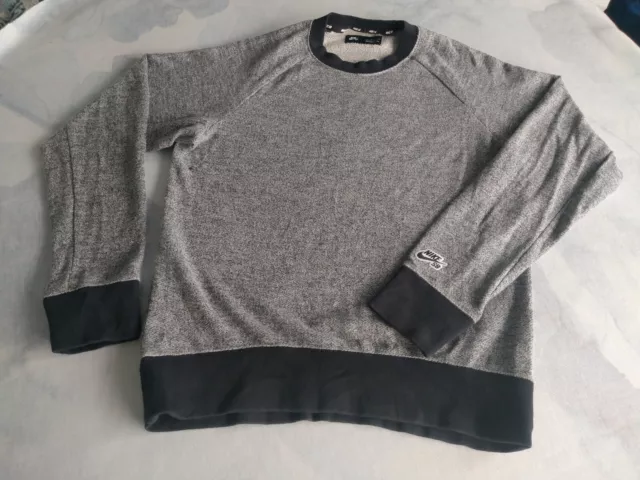 NIKE SB Sweatshirt WovenKnit Skateboarding Sweater Top Mens Small