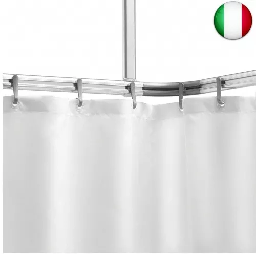 Sealskin Easy Roll Set del Binario per Tenda da Doccia, Acciaio Inox,