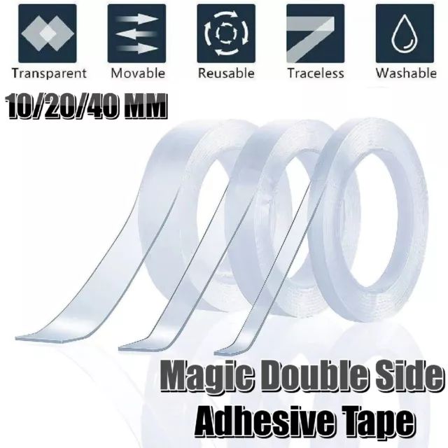 Reusable Double Sided Upgrade Strong Adhesive Nano-Traceless Anti Slip Gel Tape