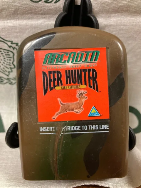 Vintage Arcadia Skeet Shooting  Deer Hunter Game Cartridge Untested Camo Color