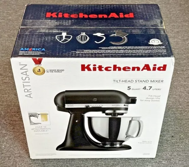 KitchenAid Artisan 5 Quart Tilt Head Stand Mixer - Black Matte - KSM150PSBM