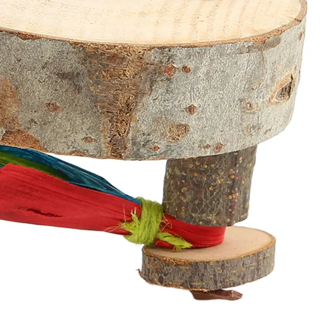Vogel Runde Holzständer Plattform Natürliche Dicke Robuste Vogel Käfig Barsch